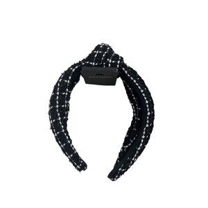 Ava & Aiden Black & White Tweed Slip-On Headband